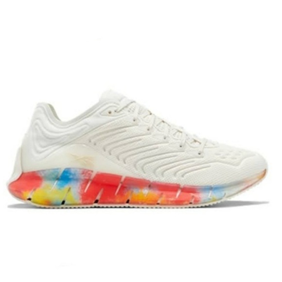 Reebok Zig Kinetica  Pride Midsole Sneakers Chalk W - Picture 1 of 10